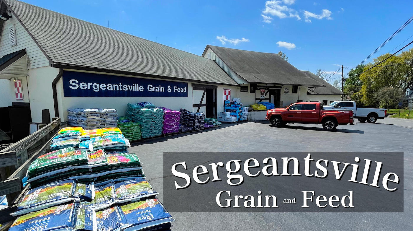 Storefront of Sergeantsville Grain and Feed 